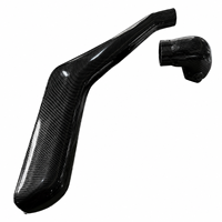 Snorkel d'admission d'air en carbone pour Toyota Hiace 2019-2024, accessoires extérieurs pour fourgonnette, pièces extérieures tout-terrain, aspect carbone