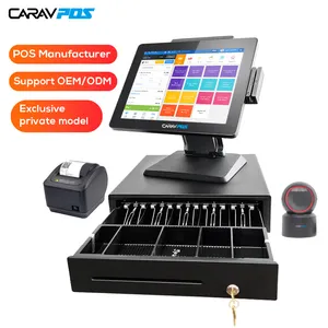 Makinesi ödeme Caixa Registradora kullanılan süpermarket dijital sayaç Tou ekran yazarkasa