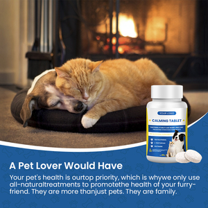 Huisdierensupplement Kalmerende Kauwtabletten Voor De Gezondheid Van Katten En Honden Bevorderen Ontspanning Kalmerend Supplement Vermindert Angst - Product Image 6