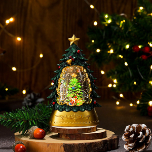 Kreative Cartoon-Weihnachtsbaum-Tischdekorationen Weihnachtsdekorationen für Senioren im Telefongehäuse Kleine Öllampe - Product Image 5