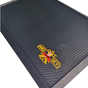 Customizable <b>Silicone</b> Barber Tool <b>Mat</b> Non Slip Magnetic Hair Salon Organizer Pad with Custom Brand Logo Printing - Product Image 6