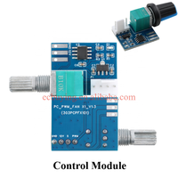 Mini contrôleur de vitesse de moteur CC PWM 3A 12V, module de régulateur de vitesse réglable CC-CC 4,5V-35V, interrupteur de régulateur de vitesse 24V