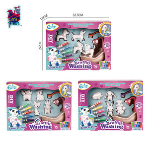 Kit de peinture de bain <span class=keywords><strong>chat</strong></span> lavable bricolage PVC animaux Graffiti jouets pour les tout-petits jouets de <span class=keywords><strong>dessin</strong></span> - Product Image 6