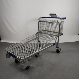 मेट्रो सुपरमार्केट शैली बड़ा लोड हो रहा है क्षमता रसद गोदाम थोक मंच शॉपिंग ट्रॉली - Product Image 2