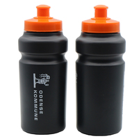 Bouteille de cyclisme personnalisée écologique pour adultes avec paille rabattable, à boire directement, portable, compressible, pour la randonnée et les activités de plein air, design moderne