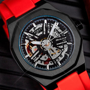 Venta al por mayor OEM moda esqueleto logotipo personalizado reloj de lujo Reloj <span class=keywords><strong>Hombre</strong></span> Montre Homme Kol Saati muñeca mano reloj automático para hombres - Product Image 1