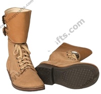 Nouvelles bottes classiques de haute qualité en cuir véritable à 100 %, style décontracté WW1 allemand M1866 pour hommes, 2024