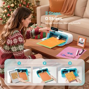 Likcut S41 Vinyl <b>Cutter</b> <b>Machine</b> 8.5in Width Compact Plotter Featuring Bluetooth 5.0/USB-Type-C for DIY Sticker Cardstock Cutting - Product Image 2