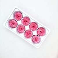 Boîte carrée de roses naturelles préservées éternelles - Longue durée de vie (3-5 ans) pour la Fête des Mères, le Nouvel An et le Nouvel An Chinois