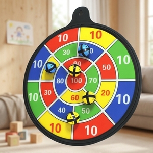 Safe <b>Dart</b> Toy Preschool <b>Dart</b> Toy Washable Customized Support Eco-friendly 16" Magnetic Dartboard - Product Image 1
