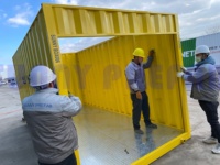 Conteneur mobile pliable en acier détachable de 12' 16' 20' pieds, unités de stockage portables, conteneur de stockage personnel