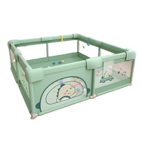 En Baby-Laufstall Tragbare Kunststoff-Zaunpaneele Baby-Schutzgitter Spielzaun Baby-Sicherheitszaun für Bett