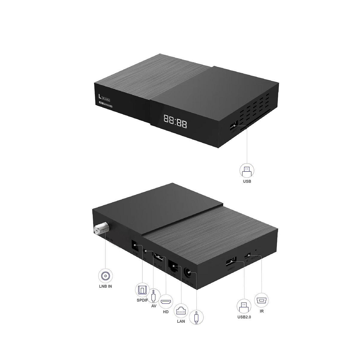 Satellite TV Receivers STB TV Box Linux OTT OEM 1G RAM