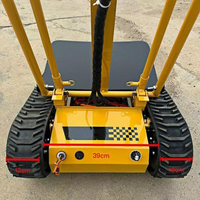 Chariot Électrique Pliable à Large Base pour Escaliers, Plateforme à Roues en Caoutchouc, Rotation à 360°, Outil de Transport Maniable en Acier, Rangement