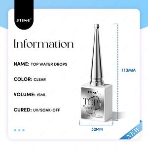 JTING Nouvelle Collection – Vernis Gel Transparent Effet Gouttes d'Eau 3D Sans Résidu, Sans TPO/HEMA – Fournisseur OEM/ODM Populaire pour Gel Ongles - Product Image 2