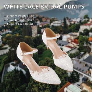 รองเท้าส้นสูงทรงแมรี่เจนหัวมนคุณภาพสูงสำหรับผู้หญิง - Product Image 2