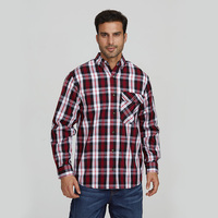 Vente en gros certifié UL NFPA 2112 CAT2 chemise ignifuge impression à carreaux soudage de sécurité ignifuge FRC résistant aux flammes FR