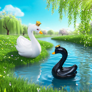 Mini Figuras de Cisne de Resina, Adornos en Miniatura para Jardín de Hadas, Decoración de Micropaisajes para Casa de Muñecas, Bonsái, Acuario, Escritorio - Product Image 4