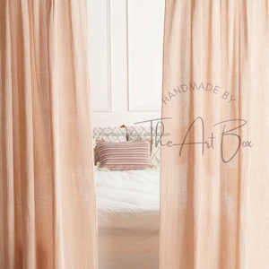 Cortinas de algodón de gasa Whispering Breezes para espacios tranquilos, cortinas de ventana baratas, persianas enrollables para decoración del hogar, decoración de Navidad - Product Image 1