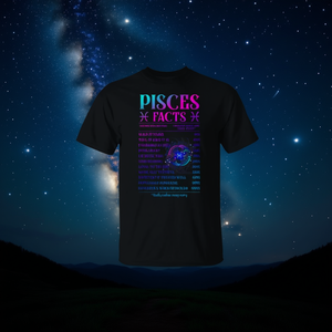 Camiseta promocional con datos del zodiaco de Piscis para hombres y mujeres, cumpleaños de marzo - Product Image 2