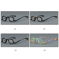 STORY YL5817 Lunettes de vue en acétate de haute qualité pour femmes et hommes, montures optiques rondes vintage, logo personnalisé