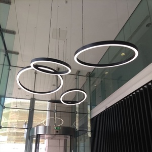 <b>LED</b> <b>Light</b> Customized Seamless Shape Office <b>Lights</b> <b>Round</b> Linear <b>Light</b> 800mm Hanging <b>Led</b> Linear <b>Light</b> - Product Image 4