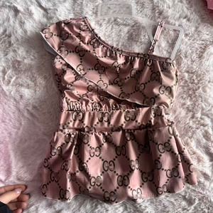 Tenue bohème personnalisée pour bébé fille W59 Cozy Summer |   Imprimé arc-en-ciel Daisy |   Ensemble deux pièces à fermeture par ceinture, softshell, séchage rapide - Product Image 6