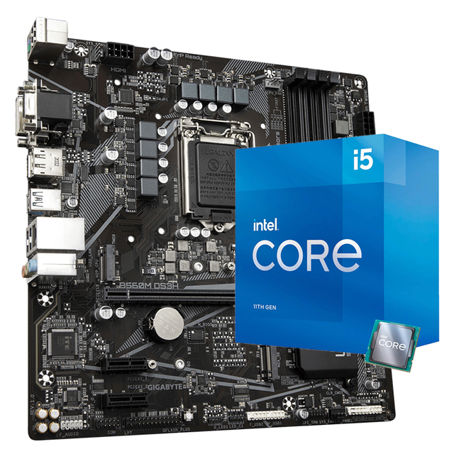 GIGABYTE B560M DS3H Motherboard with 4 X DDR4 DIMM Sockets Supports 11th and 10th Gen Intel  Core Series Processors