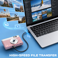 Mini Cámara de Acción 4K Personalizada, Pantalla IPS de 2.8 Pulgadas, Cámara CCD, Resistente para Deportes al Aire Libre, Zoom Óptico 16X, USB Tipo-C