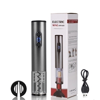 Tire-bouchon électrique à piles, coffret cadeau pour anniversaire de mariage, ouvre-bouteille électrique en alliage d'aluminium à piles