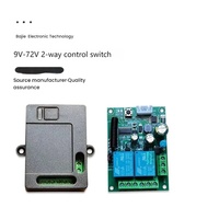 Récepteur sans fil 433 MHz, interrupteur télécommandé AC 85-256V 2 canaux, module relais DIY, contrôleur émetteur RF à code d'apprentissage EV1527