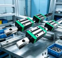 REALMAX D-16 EGH15CA EGH20CA Bloc de roulement linéaire à friction faible pour charges lourdes, rail de guidage linéaire pour pièces de machines CNC