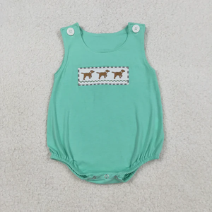 Ensemble de vêtements verts brodés pour bébés garçons, tenues d'été pour enfants - Product Image 3