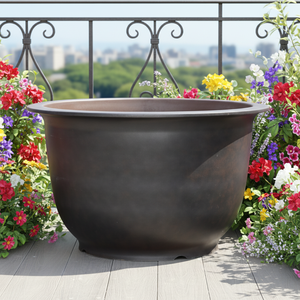 Grands pots de plantes modernes en plastique, vente en gros, robustes, <span class=keywords><strong>pour</strong></span> l'extérieur, <span class=keywords><strong>pour</strong></span> la décoration de la maison et du jardin, avec trous de drainage, divers modèles - Product Image 1