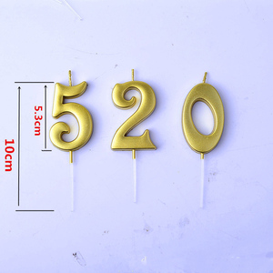 Nouvelles décorations de fête pour bébés filles et garçons : bougies numériques à paillettes, bougies d'anniversaire en forme de chiffres, décorations de gâteau, bougies artistiques - Product Image 6