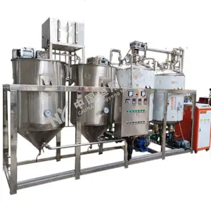 oil refinery machine multi-functional crude palm oil refining machine 120kg/h groundnut vegetable oil refining equipment