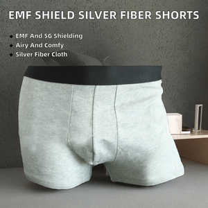 กางเกงบ็อกเซอร์ชายแบบถัก ระบายอากาศได้ดี ป้องกันรังสี EMF ใยเงิน ป้องกันคลื่น WIFI 5G RF - Product Image 2