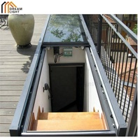 Système de toit pliant en verre trempé transparent électrique intelligent moderne, système de toit coulissant automatique à lamelles, puits de lumière de terrasse en alliage d'aluminium