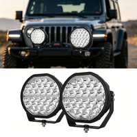 Feux de conduite LED Amber White 9 pouces 150W, feux antibrouillard tout-terrain pour accessoires de camion 4x4