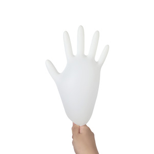 Guantes de nitrilo Along The Way de 9 pulgadas sin polvo, no estériles, para procesamiento de alimentos, cuidado del cabello, belleza, uso doméstico y en fábrica. - Product Image 1