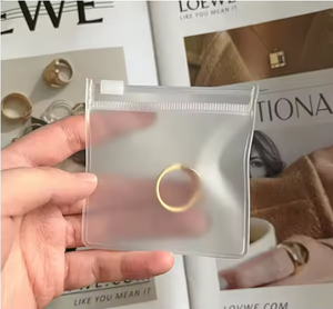 Transparent Zipper Jewelry Pouch BOPP Resealable Storage Bag for <b>Rings</b> Earrings Necklace Bracelet Display Packaging - Product Image 4