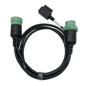 J1939 9pin Deutsch Connector Male/female To 16pin OBD2 Female Vehicle Diagnostic Y Cable Obd Truck Converter Cable