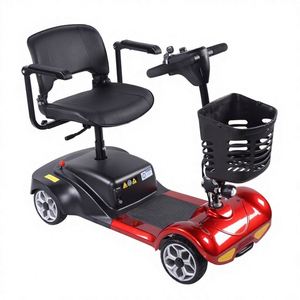Lightweight 4-Wheel Steel Electric <b>Mobility</b> <b>Scooter</b> for Elderly Adults 180kg Capacity 24V 12Ah Lead Acid Battery <b>Foldable</b> Design - Product Image 3