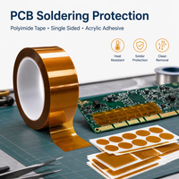 Ruban Conducteur en Polyimide Simple Face Acrylique Sensible à la Pression Haute Température pour Masquage de PCB et Blindage EMI Numérique – Vente en Gros