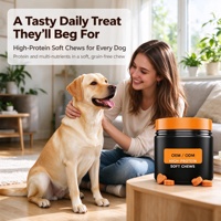 OEM ODM Compléments multivitaminés à mâcher pour chiens de toutes races, soutien immunitaire, cutané et pelliculaire, marque privée