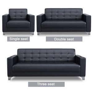 Sofa phòng chờ văn phòng hiện đại bán chạy, khung gỗ, bọc da - Product Image 3