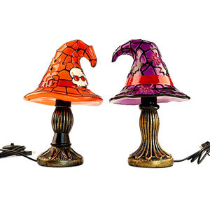 Lámpara <span class=keywords><strong>de</strong></span> Mesa <span class=keywords><strong>de</strong></span> Resina <span class=keywords><strong>con</strong></span> Forma <span class=keywords><strong>de</strong></span> Sombrero <span class=keywords><strong>de</strong></span> <span class=keywords><strong>Bruja</strong></span> <span class=keywords><strong>de</strong></span> Halloween, Linterna <span class=keywords><strong>de</strong></span> <span class=keywords><strong>Bruja</strong></span>, <span class=keywords><strong>Luz</strong></span> Decorativa Brillante para Fiestas, Nuevo Estilo Transfronterizo - Product Image 5