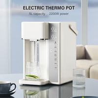 Hervidor Eléctrico Inteligente de Acero Inoxidable con Sensor Táctil de Temperatura, 5L, 110V, Nuevo para el Hogar, Directo de Fabricante