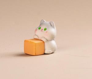 Miniature 3D Décoration Résine Statue Fabricant Dessin Animé <span class=keywords><strong>chat</strong></span> Animaux Jouets pour Enfants Petite Figurine En Vrac Décoration ou Diy Art - Product Image 4