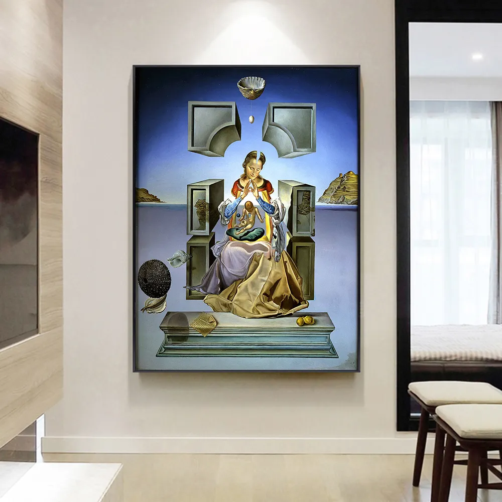 Ünlü resim Salvador Dali Madonna Port Lligat boyama Poster baskı duvar sanatı oturma odası ev dekor için (No Frame)